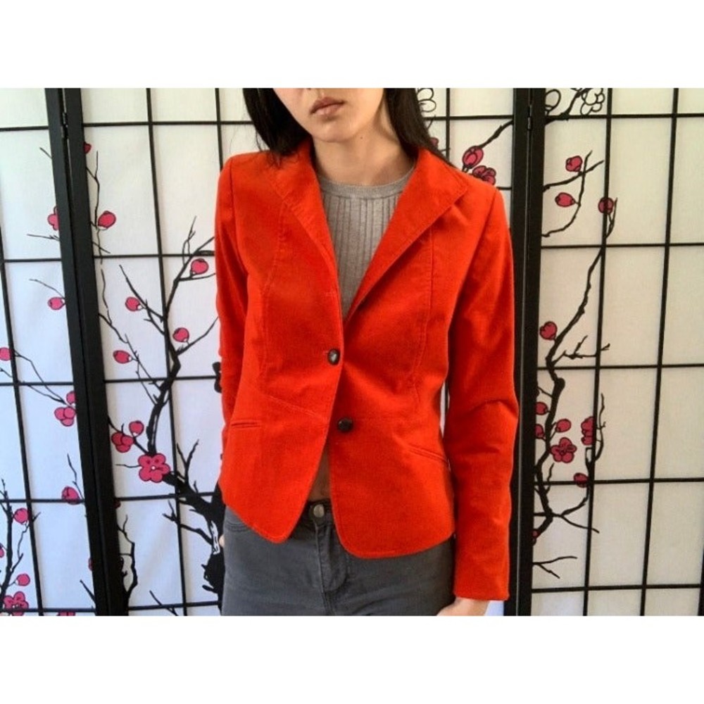 Orange Talbots Petites Blazer